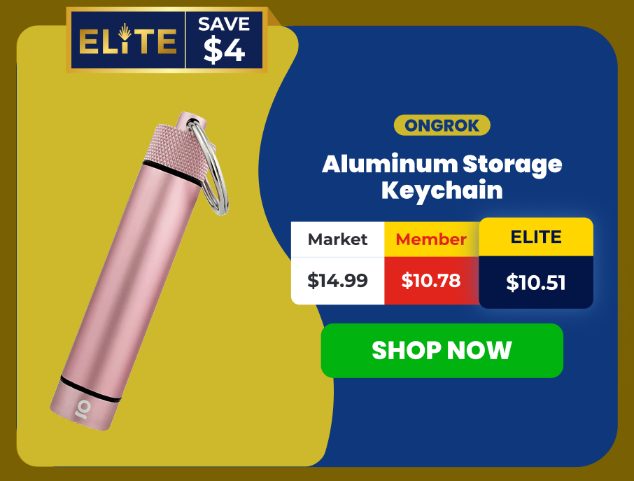 Aluminum Storage Keychain