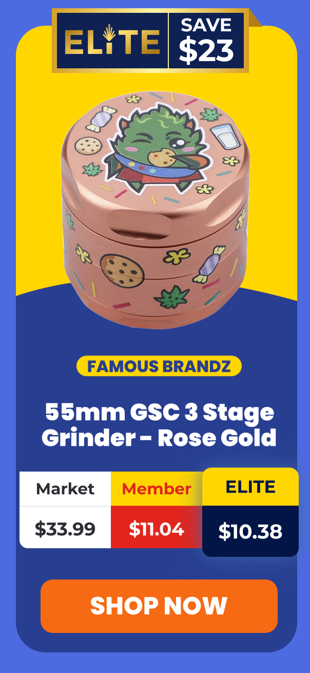 55mm GSC 3 Stage Grinder - Rose Gold