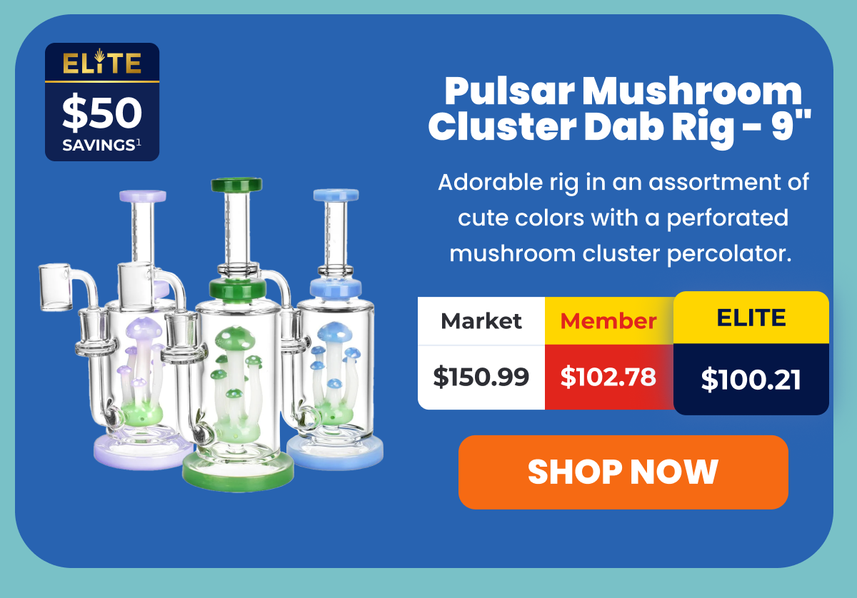 Pulsar Mushroom Cluster Dab Rig - 9" 