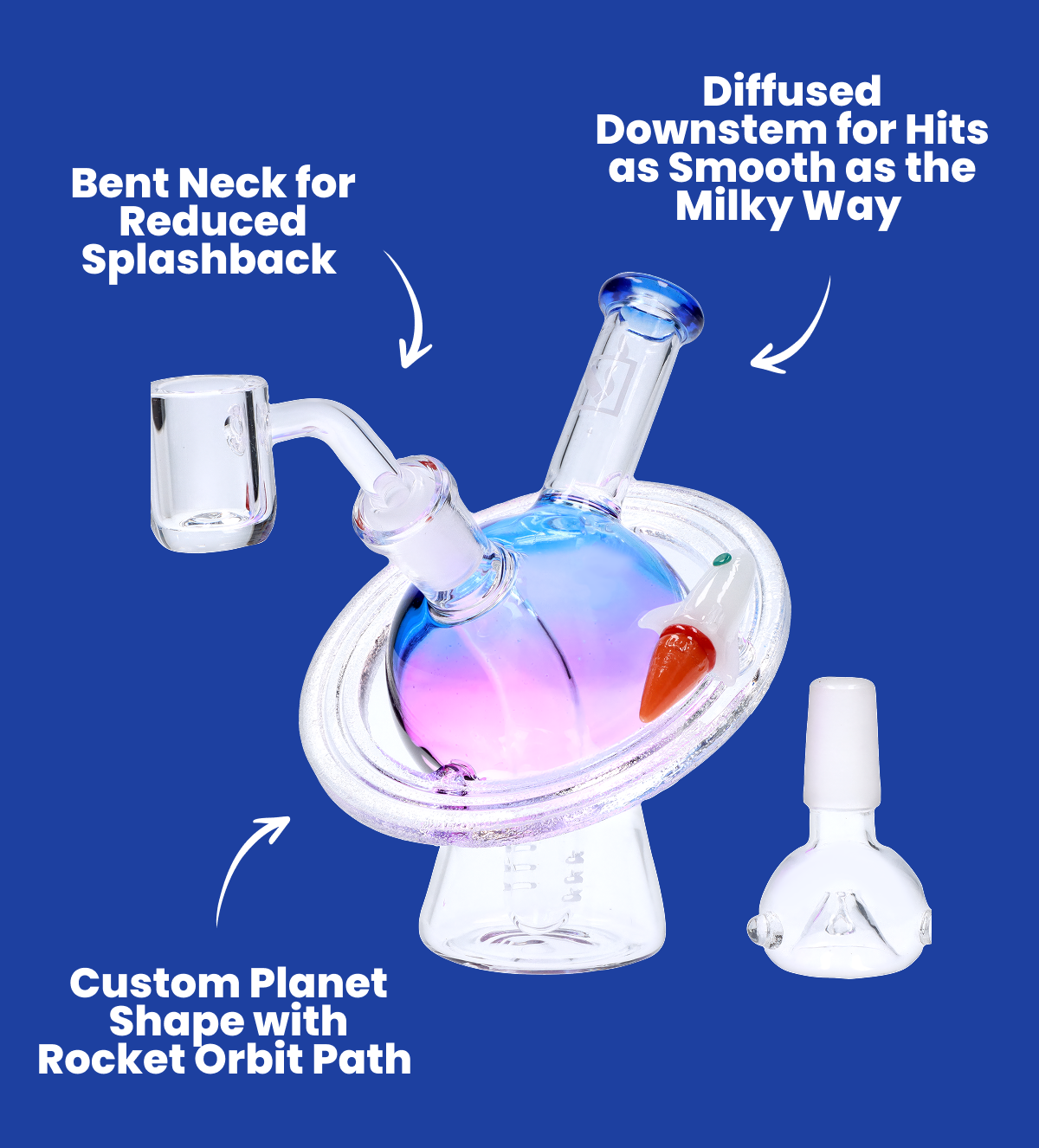 Bent Neck for Reduced Splashback