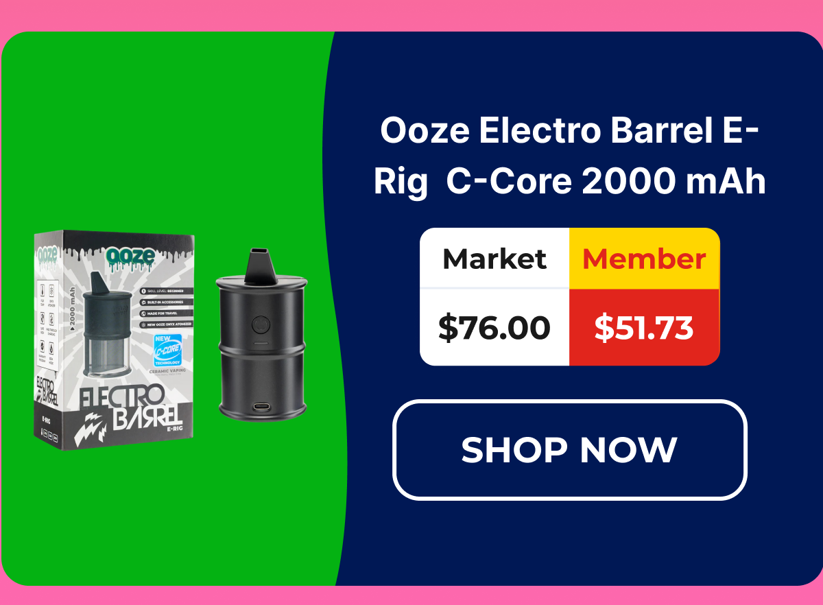 Ooze Electro Barrel E-Rig  C-Core 2000 mAh