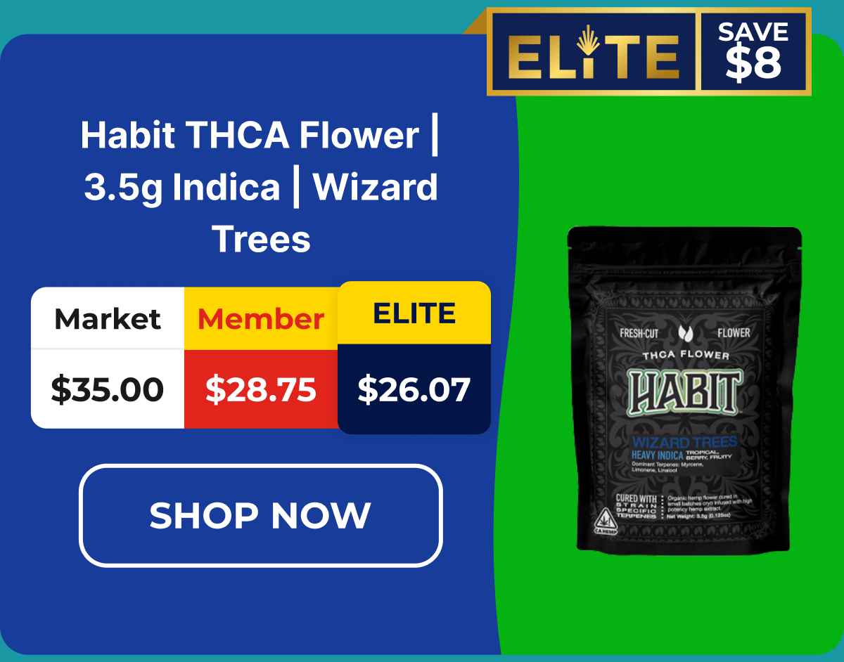 Habit THCA Flower | 3.5g Indica | Wizard Trees