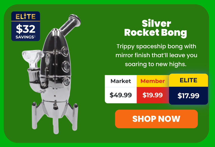Silver Rocket Bong 