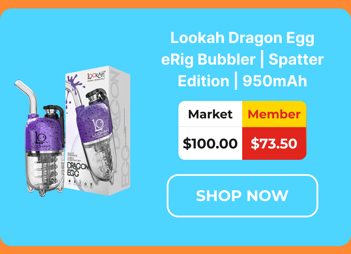 Lookah Dragon Egg eRig Bubbler | Spatter Edition | 950mAh