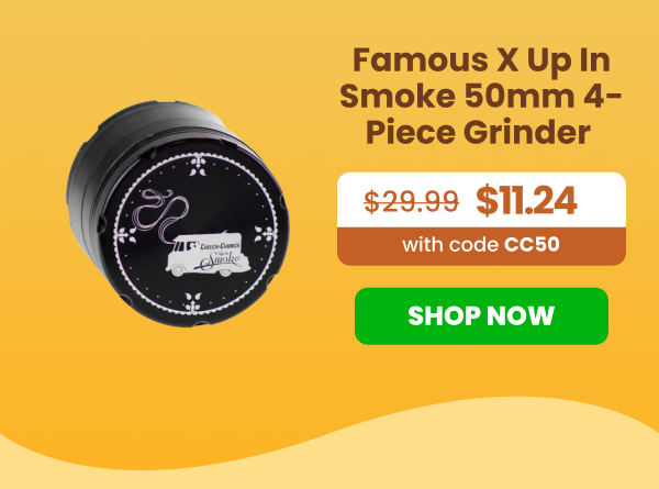 Famous X Up In Smoke 50mm 4-Piece Grinder 
