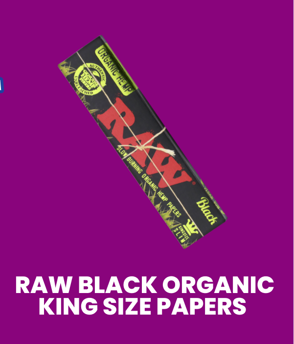 RAW Black Organic King Size Papers 
