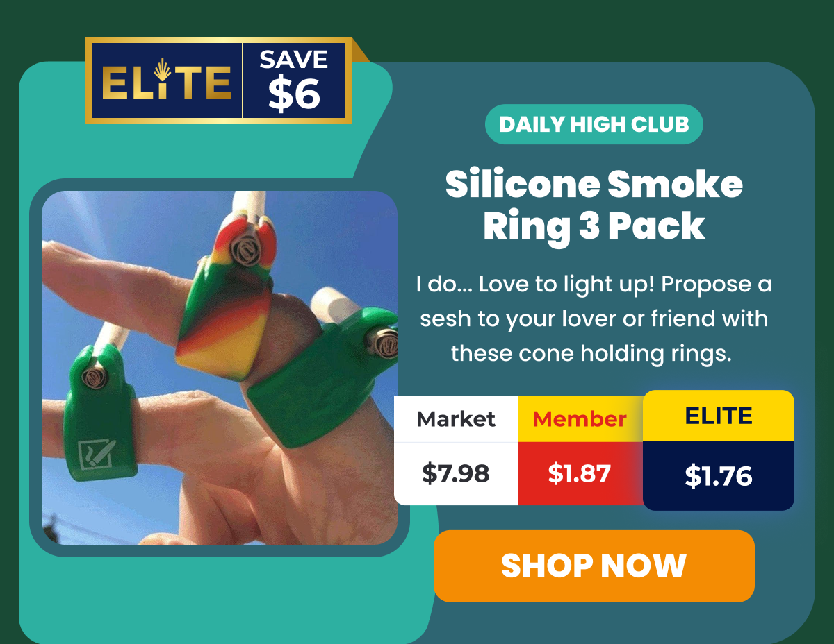 Daily High Club Silicone Smoke Ring 3 Pack 