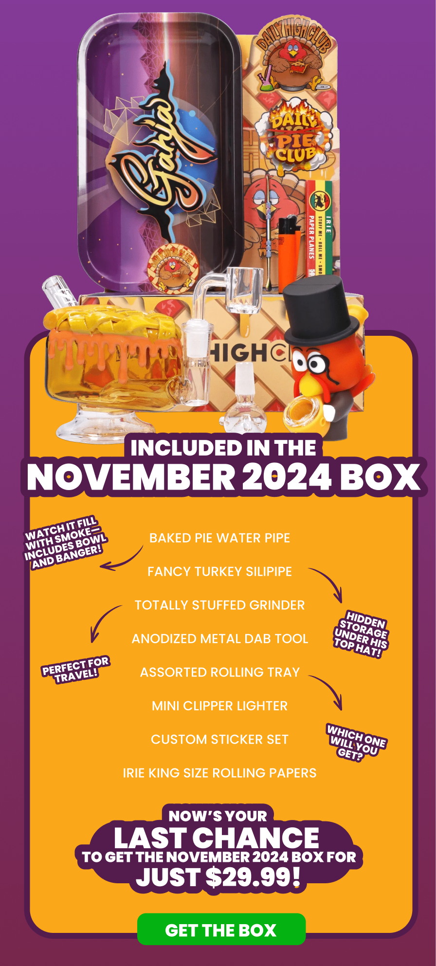 INCLUDED in the october 2024 Box
