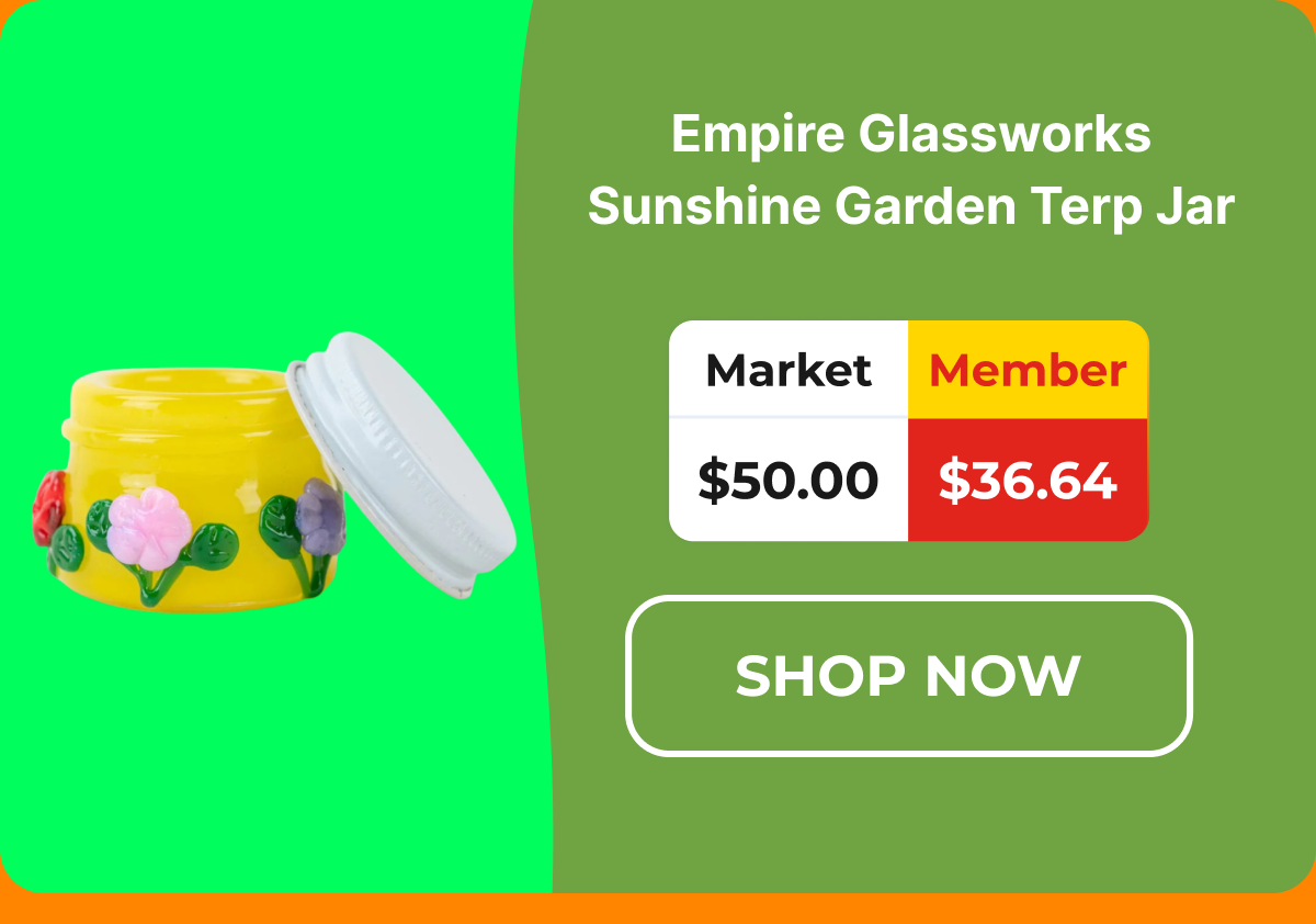 Empire Glassworks Sunshine Garden Terp Jar