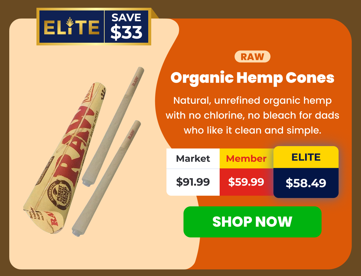 RAW Organic Hemp Cones