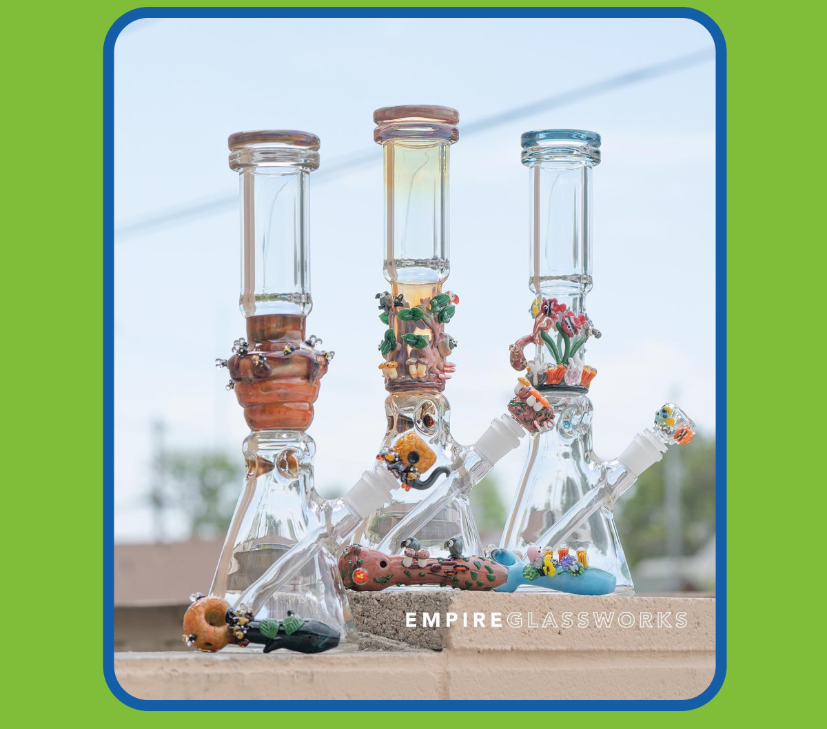Celebrate the buzz with the Empire Glassworks' Save the Bees Beaker