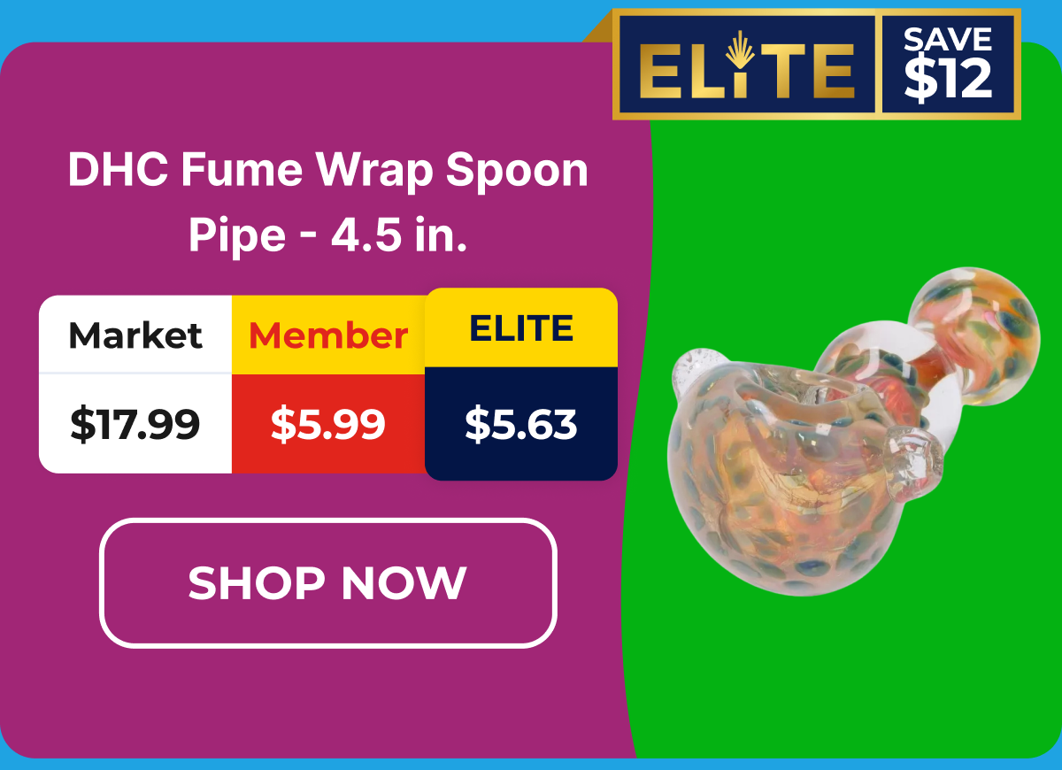 DHC Fume Wrap Spoon Pipe - 4.5 in.