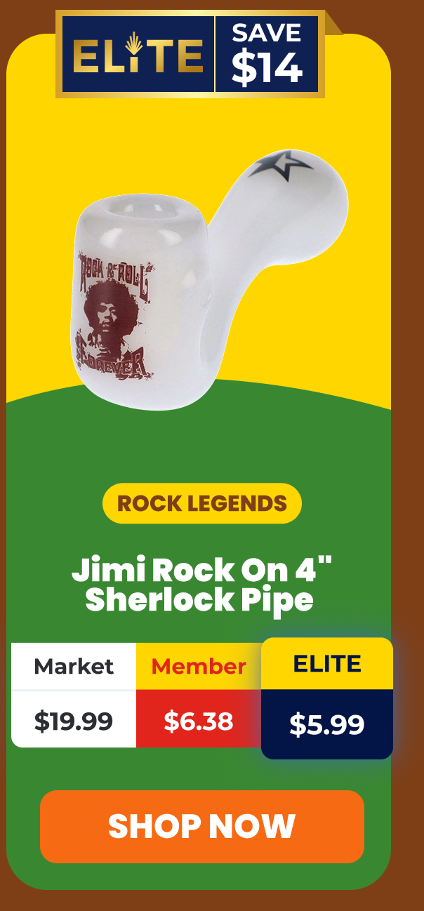 Jimi Rock On 4" Sherlock Pipe