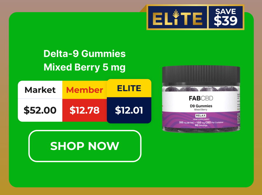 Delta-9 Gummies Mixed Berry 5 mg