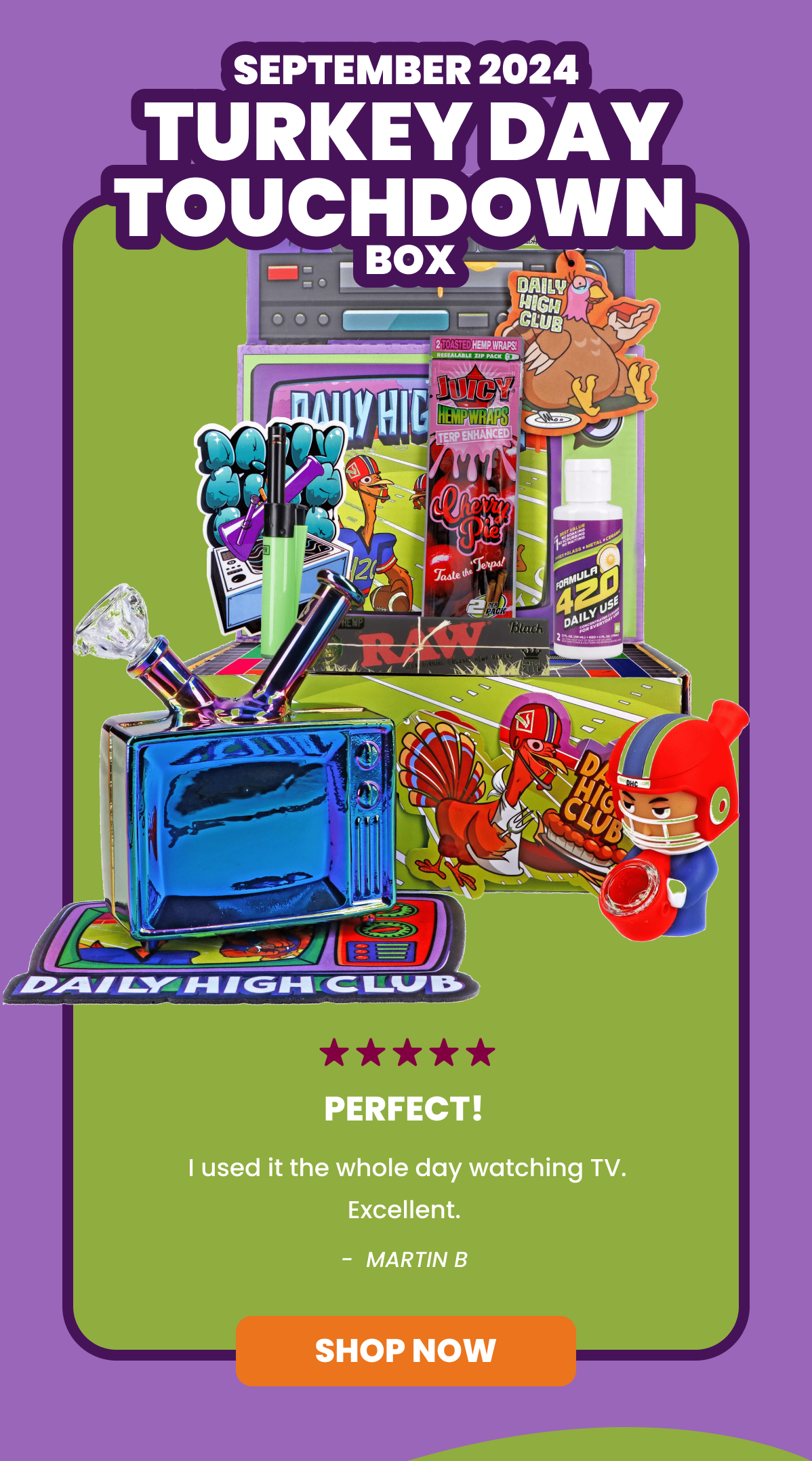 SEPTEMBER 2024 TURKEY DAY TOUCHDOWN   Box