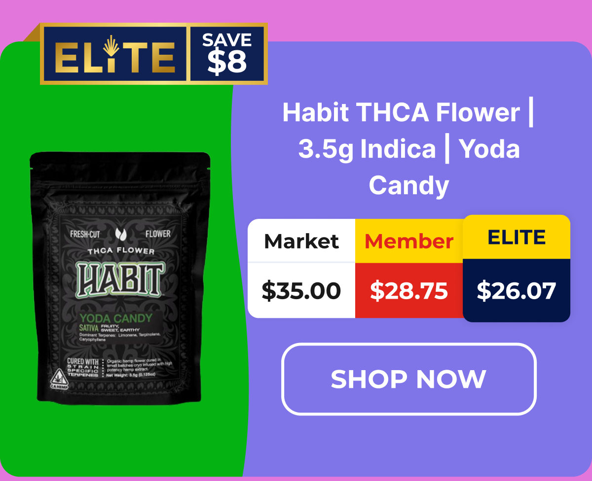 Habit THCA Flower | 3.5g Indica | Yoda Candy