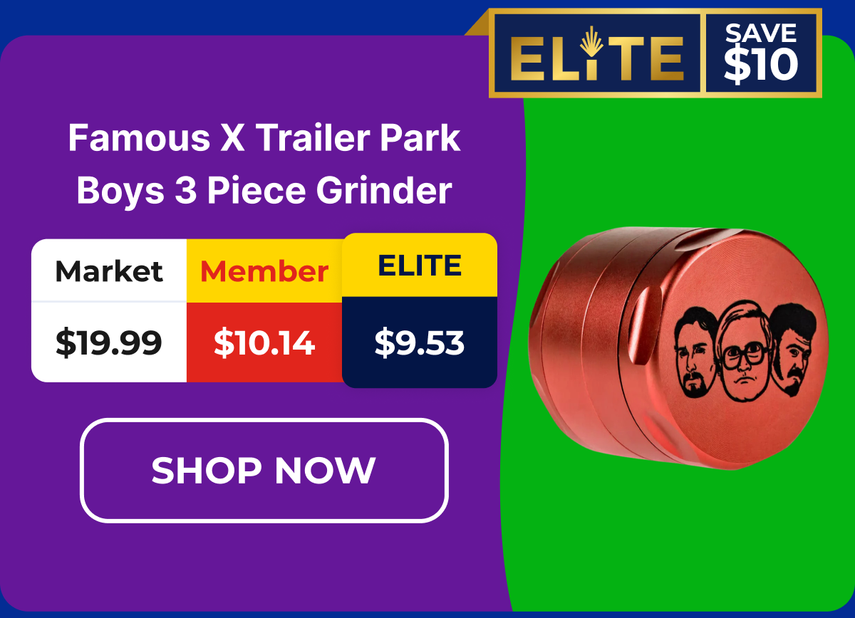 Famous X Trailer Park Boys 3 Piece Grinder
