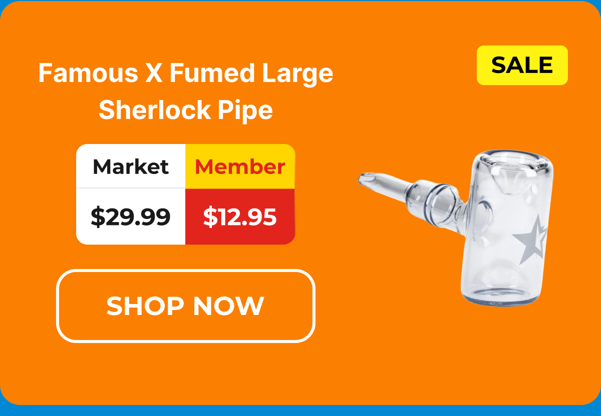 Famous X Fumed Large Sherlock Pipe