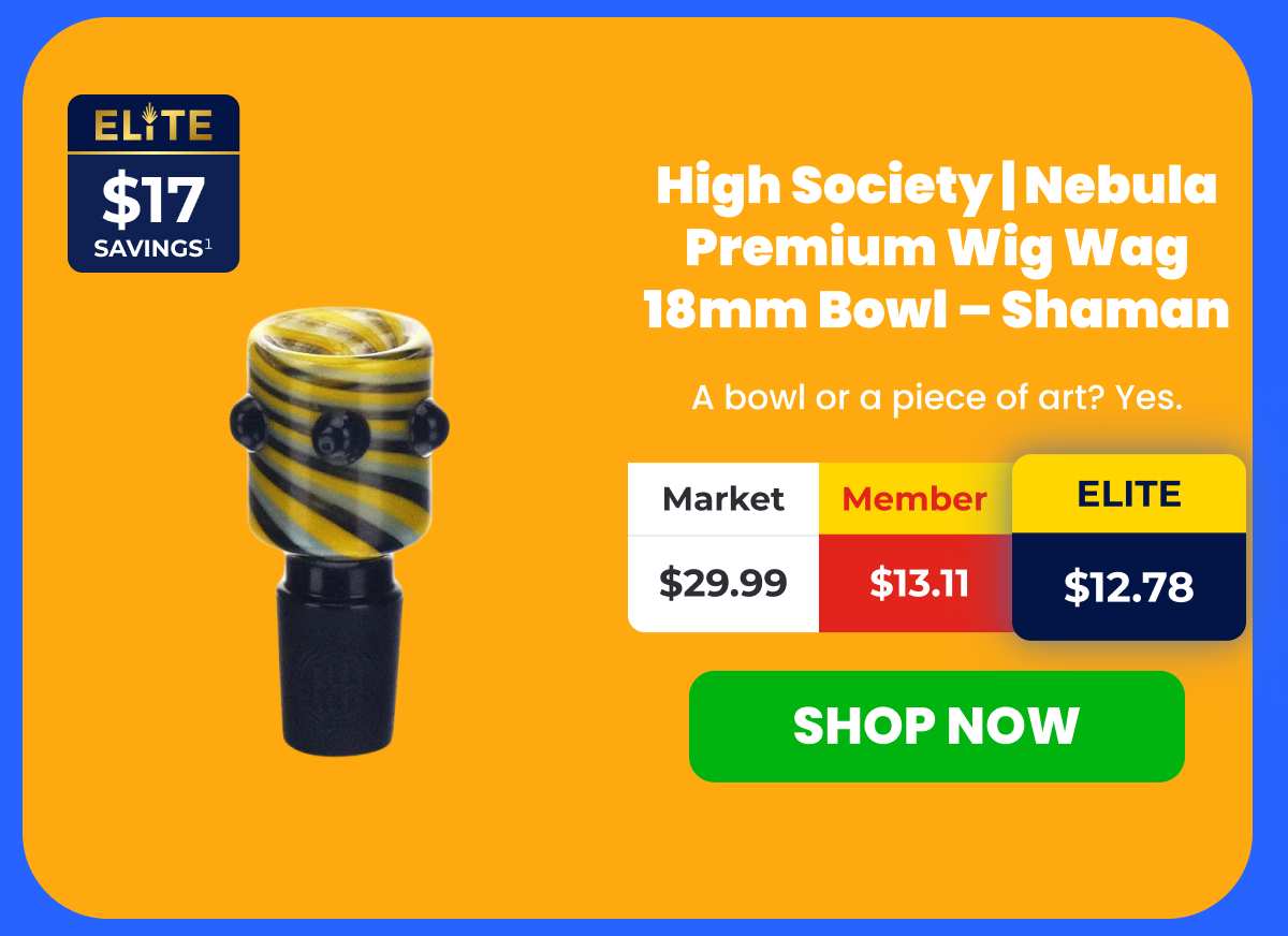 High Society | Nebula Premium Wig Wag 18mm Bowl - Shaman