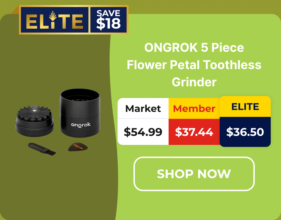 ONGROK 5 Piece Flower Petal Toothless Grinder