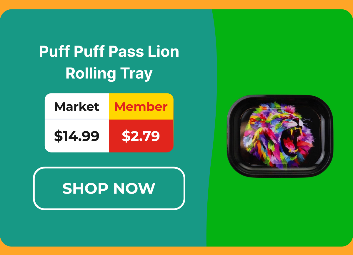 Puff Puff Pass Lion Rolling Tray