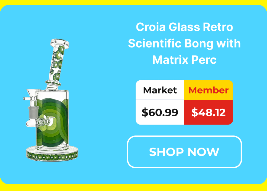 Croia Glass Retro Scientific Bong with Matrix Perc | Croia Glass