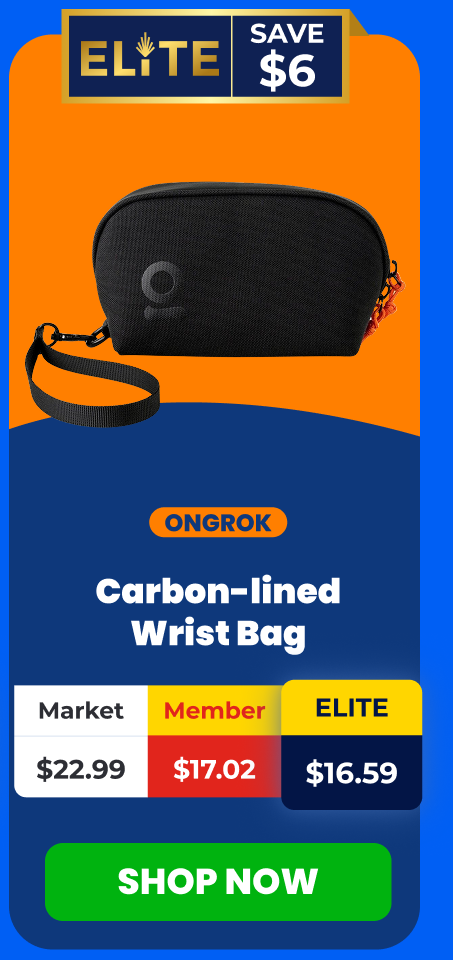 Carbon-lined Wrist Bag