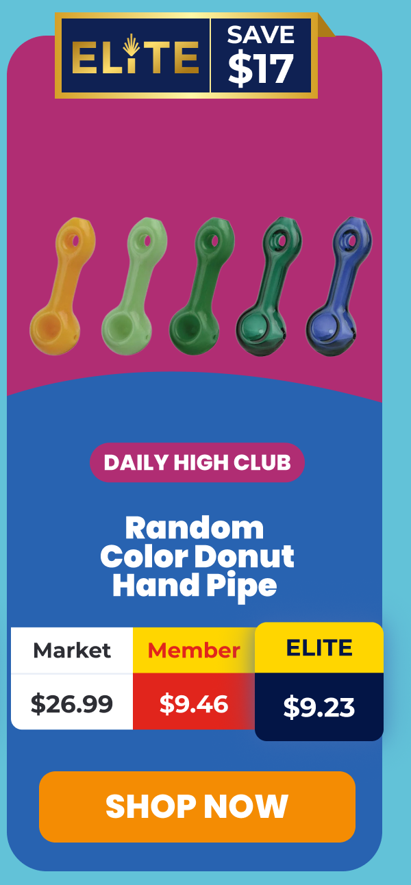 Random  Color Donut Hand Pipe 