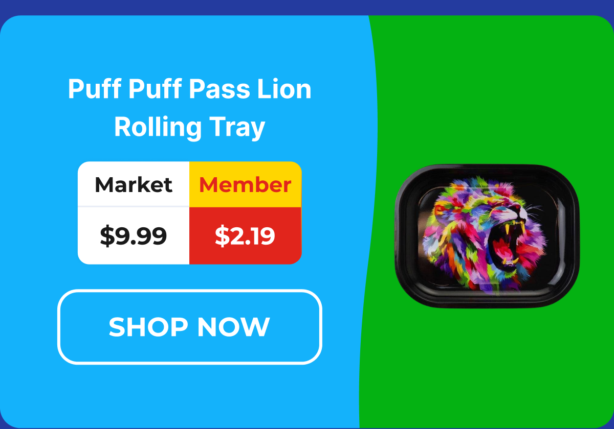 Puff Puff Pass Lion Rolling Tray
