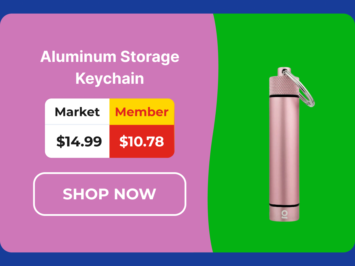 Aluminum Storage Keychain