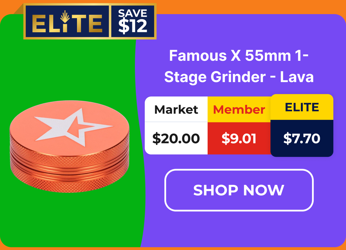 Famous X 55mm 1-Stage Grinder - Lava