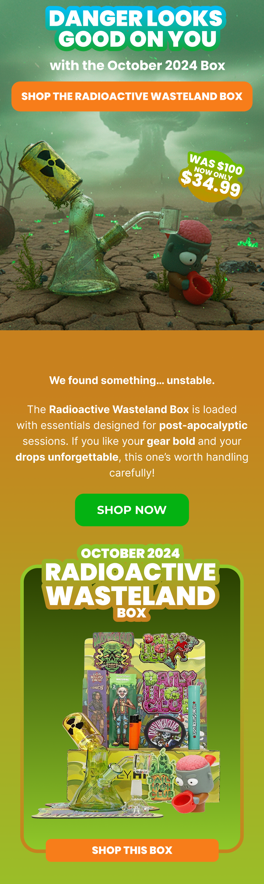 SHOP THE radioactive wasteland box