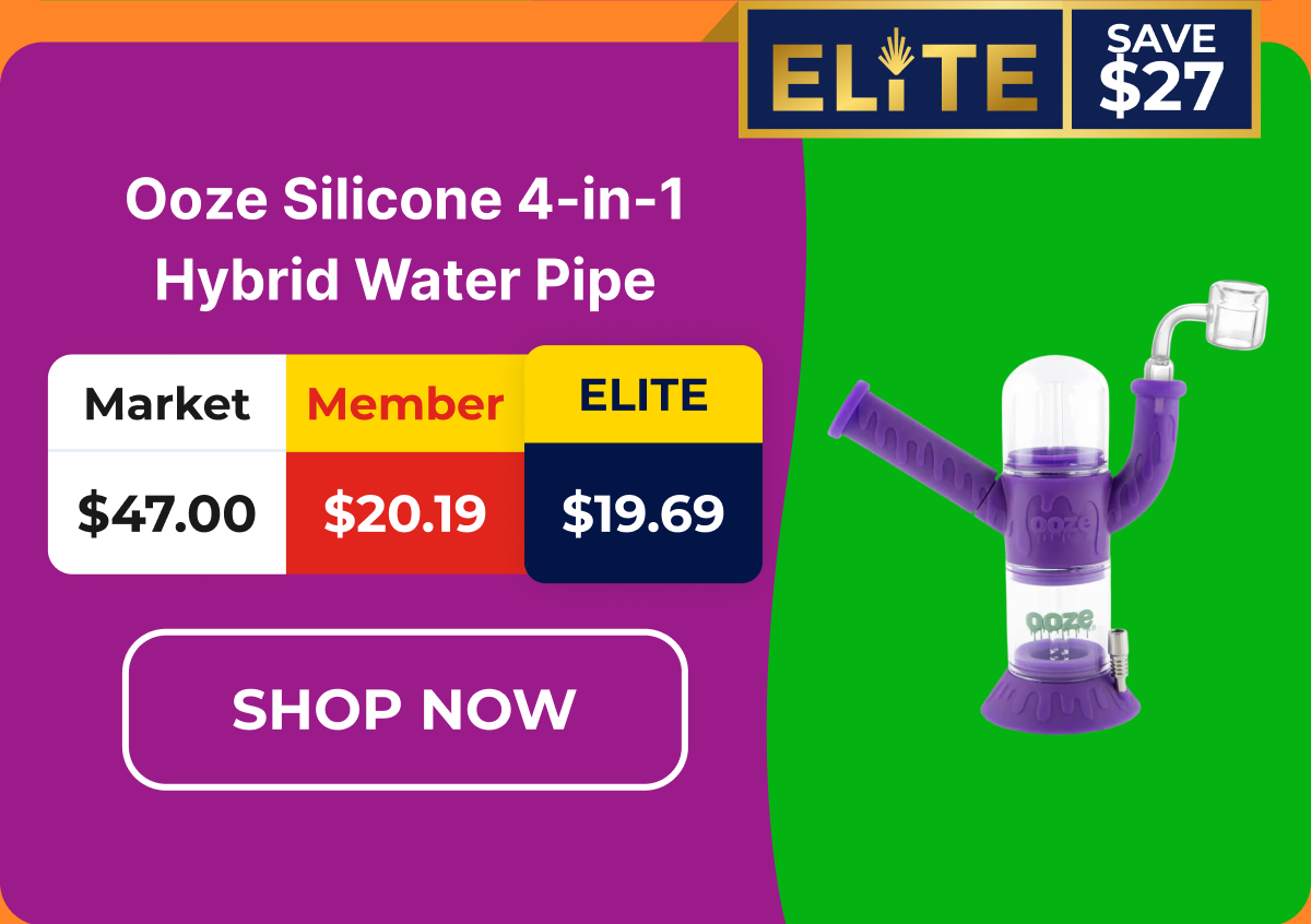 Ooze Silicone 4-in-1 Hybrid Water Pipe