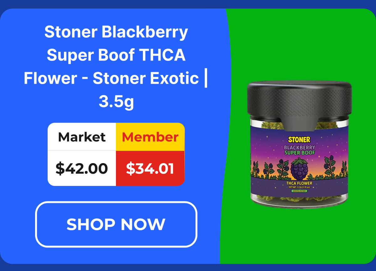 Stoner Blackberry Super Boof THCA Flower - Stoner Exotic | 3.5g
