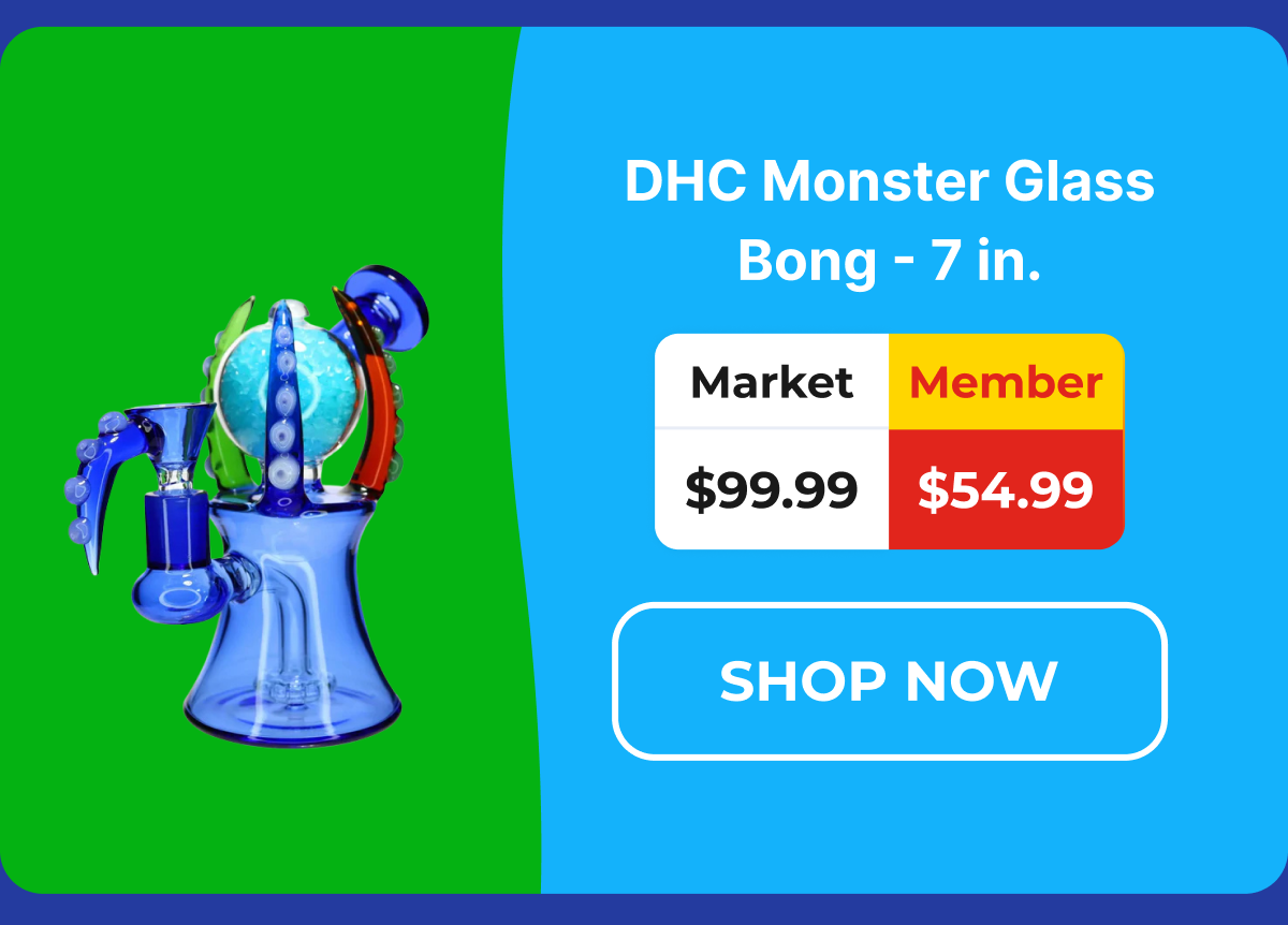DHC Monster Glass Bong - 7 in.