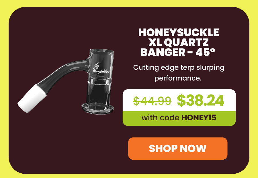 HONEYSUCKLE XL QUARTZ BANGER - 45° 