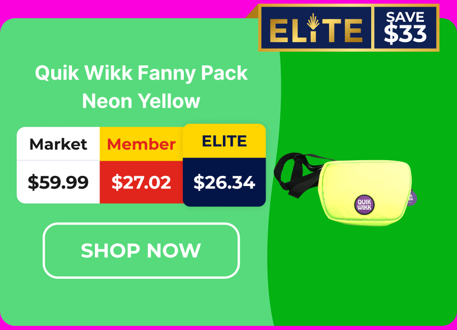 Quik Wikk Fanny Pack Neon Yellow