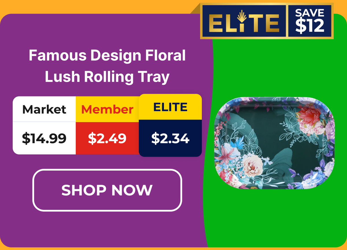 Famous Design Floral Lush Rolling Tray