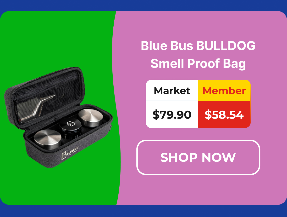 Blue Bus BULLDOG Smell Proof Bag