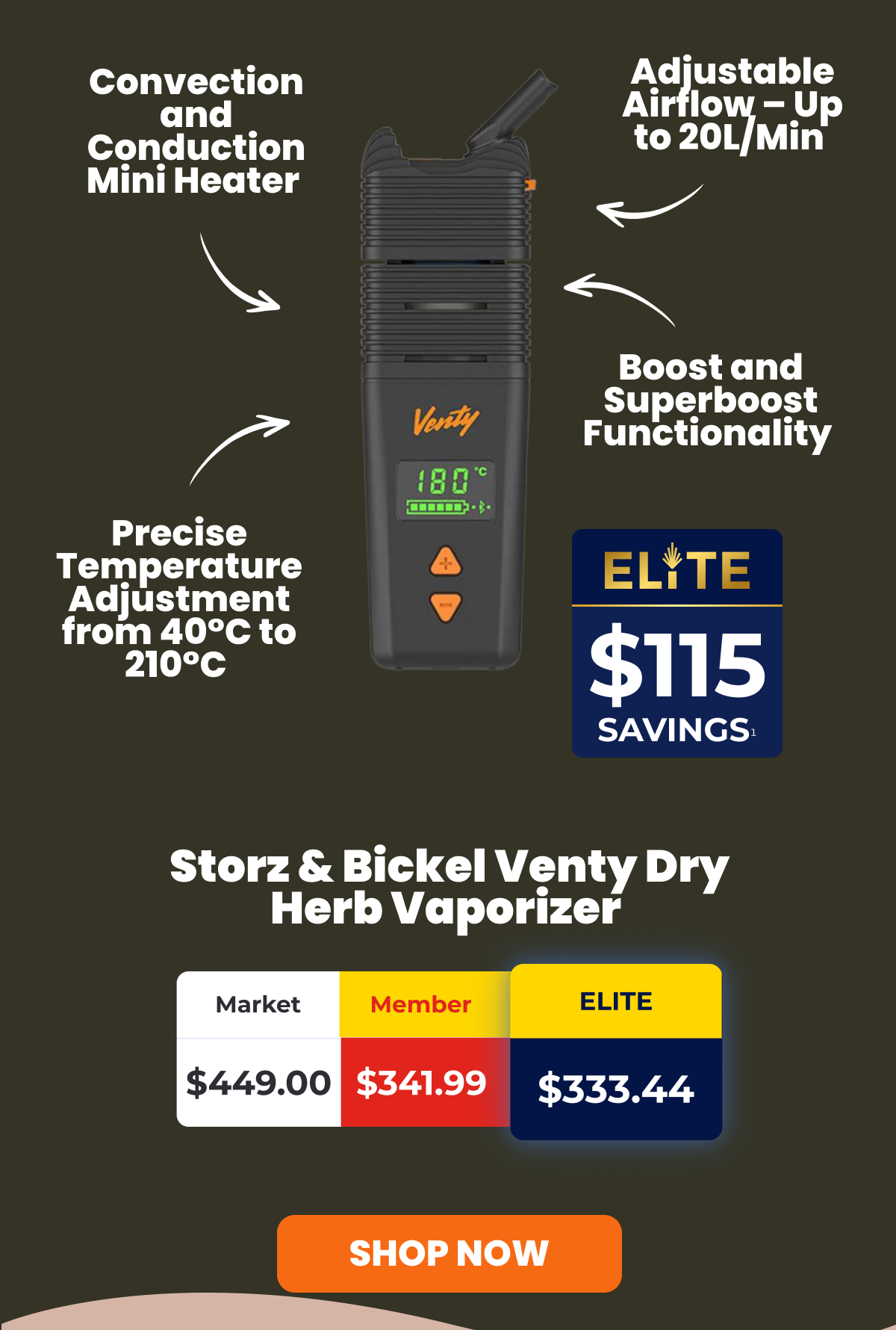 Storz & Bickel Venty Dry Herb Vaporizer 
