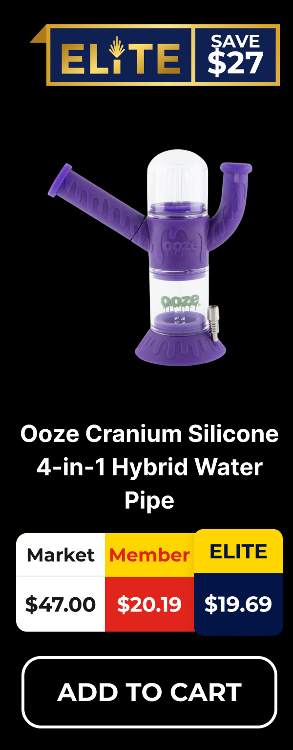 Ooze Cranium Silicone 4-in-1 Hybrid Water Pipe