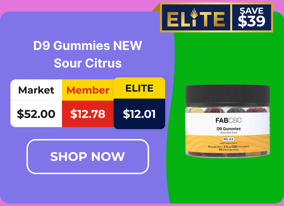 D9 Gummies NEW Sour Citrus