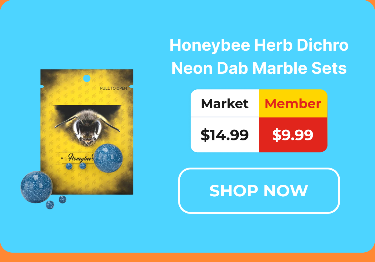 Honeybee Herb Dichro Neon Dab Marble Sets