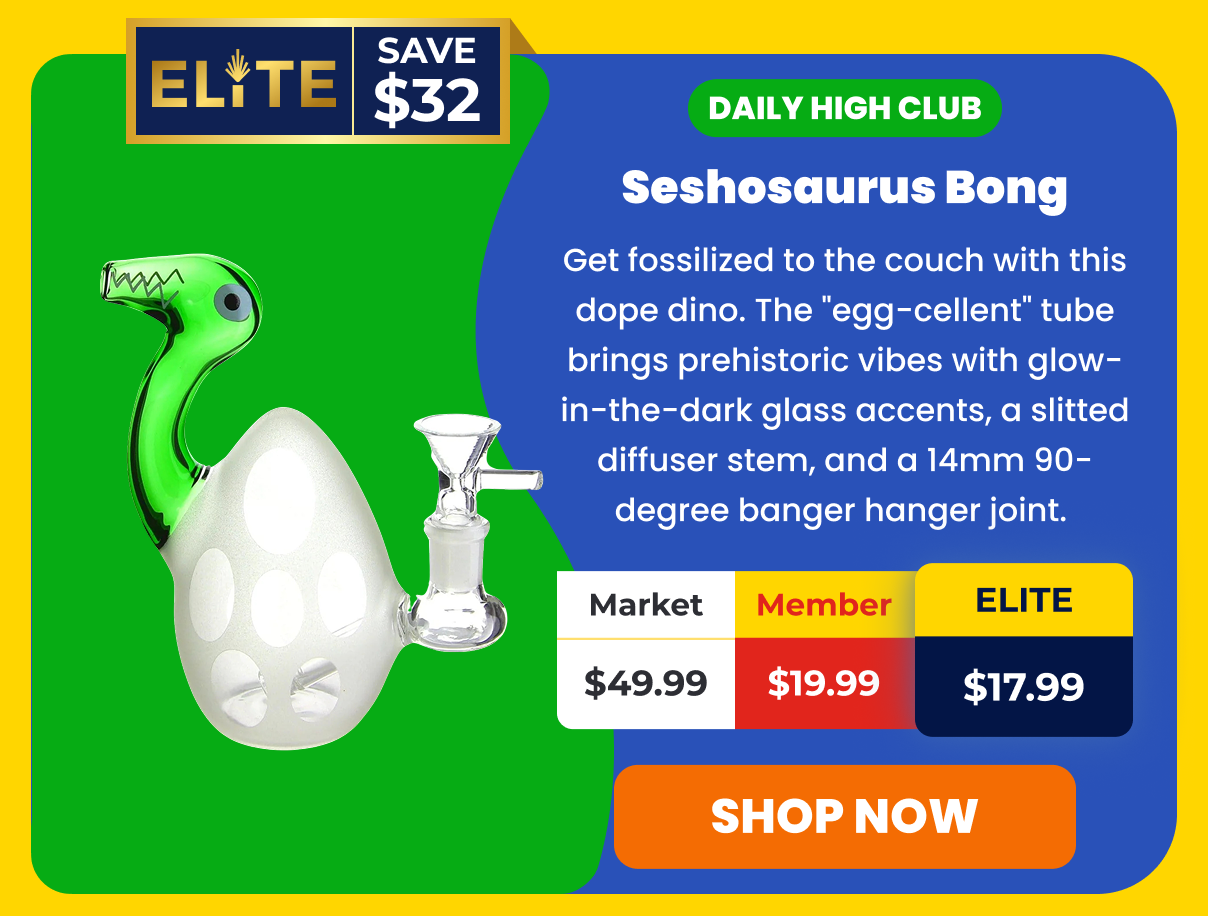 Daily High Club Seshosaurus Bong