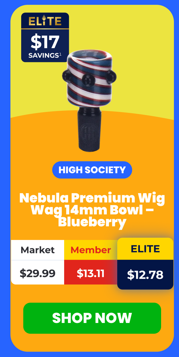 Nebula Premium Wig Wag 14mm Bowl - Blueberry