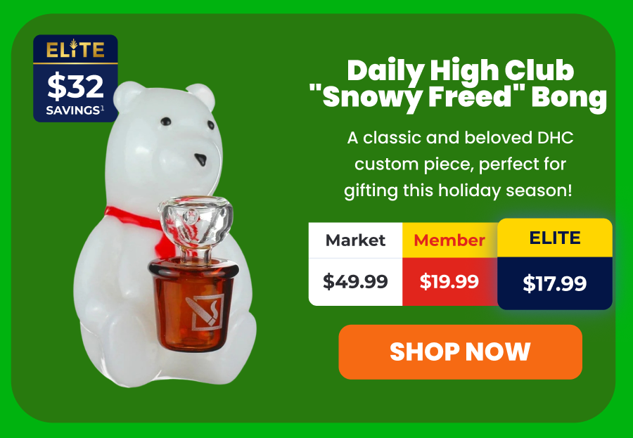 Daily High Club "Snowy Freed" Bong 