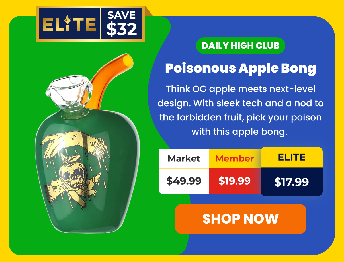 Daily High Club Poisonous Apple Bong