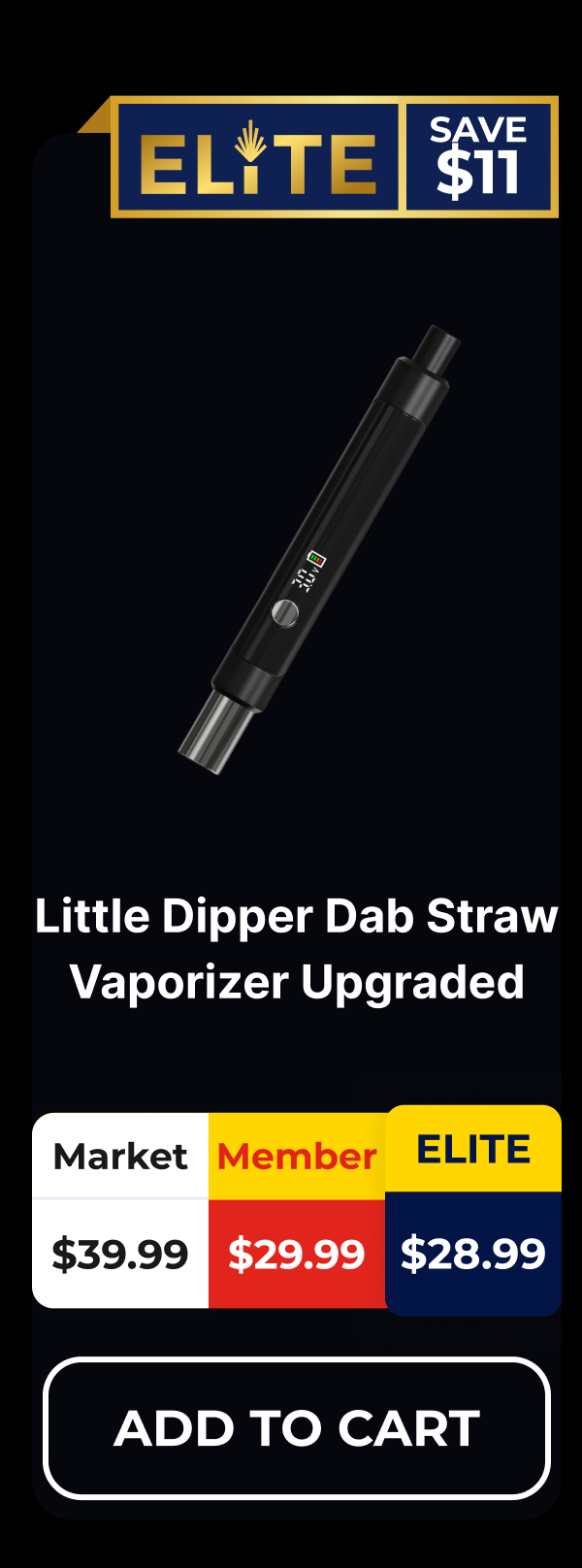 Little Dipper Dab Straw Vaporizer Upgraded