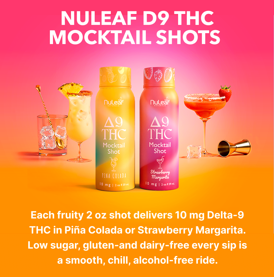 NuLeaf D9 THC Mocktail Shots 