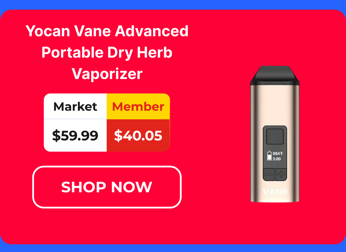 Yocan Vane Advanced Portable Dry Herb Vaporizer